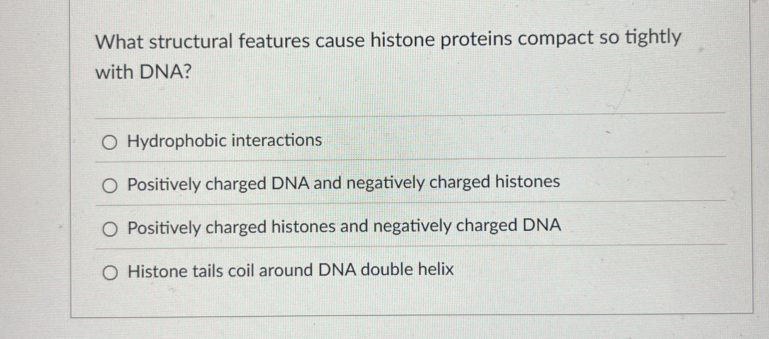 What structural features cause histone proteins