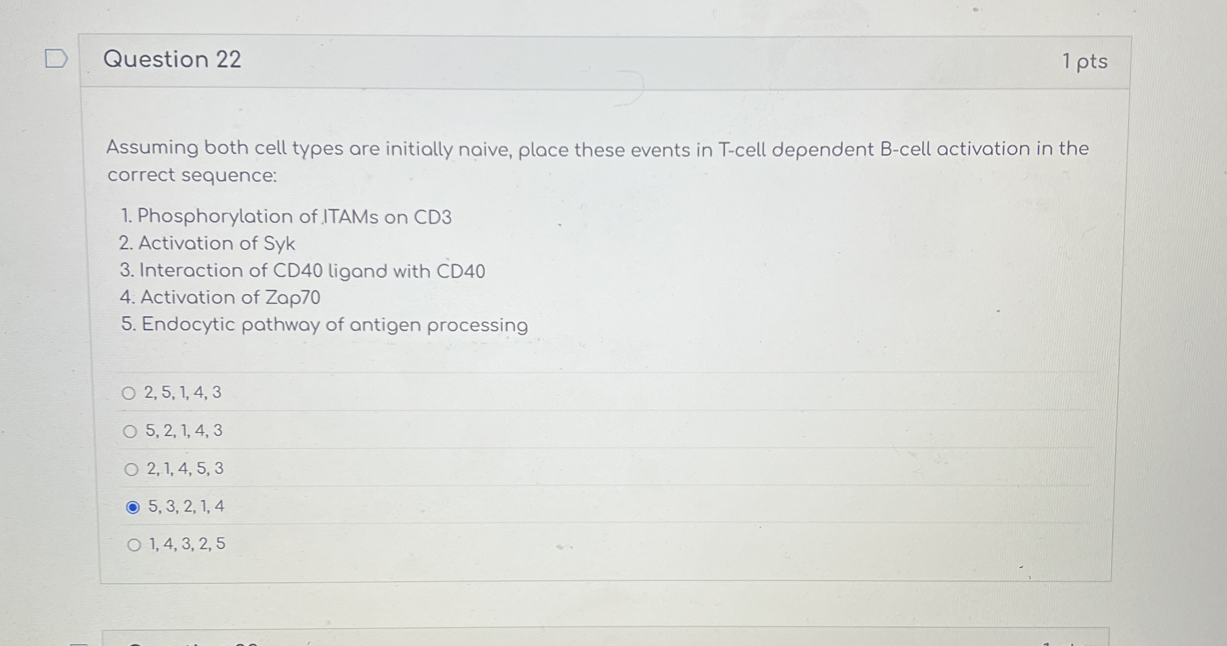 Question 2 2 1 pts Assuming both cell types are