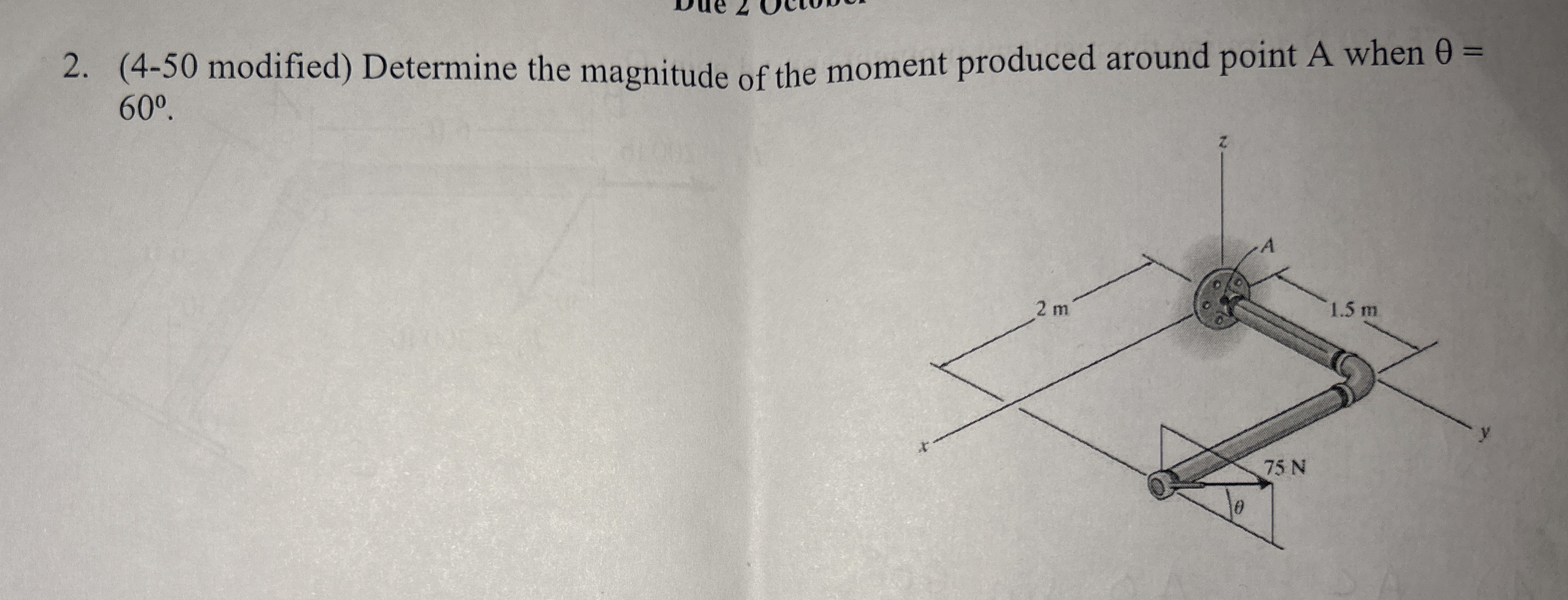 ( 4 - 5 0 modified ) Determine the magnitude of