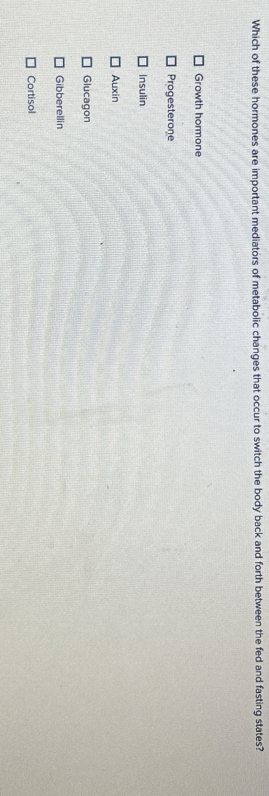 Which of these hormones are important mediators