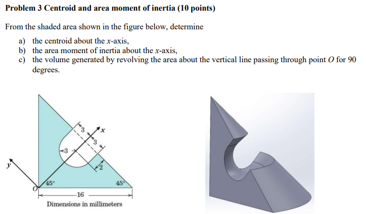 Problem 3 Centroid and area moment of inertia ( 1