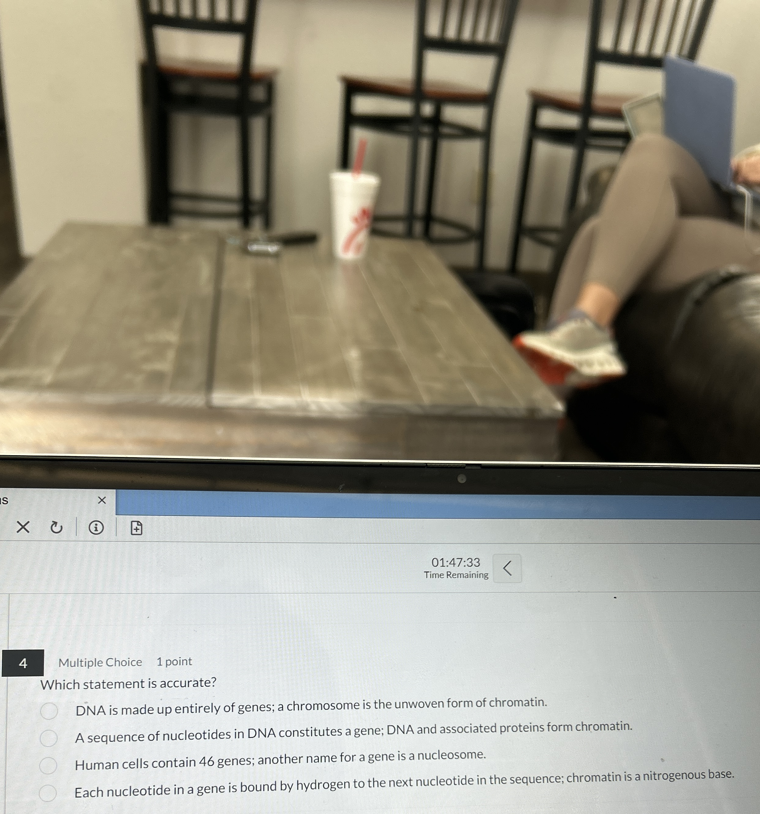 IS 0 1 : 4 7 : 3 3 Time Remaining 4 Multiple