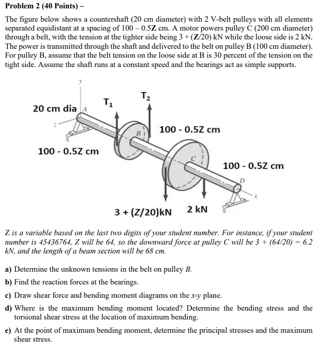 Problem 2 ( 4 0 Points ) - The figure below shows