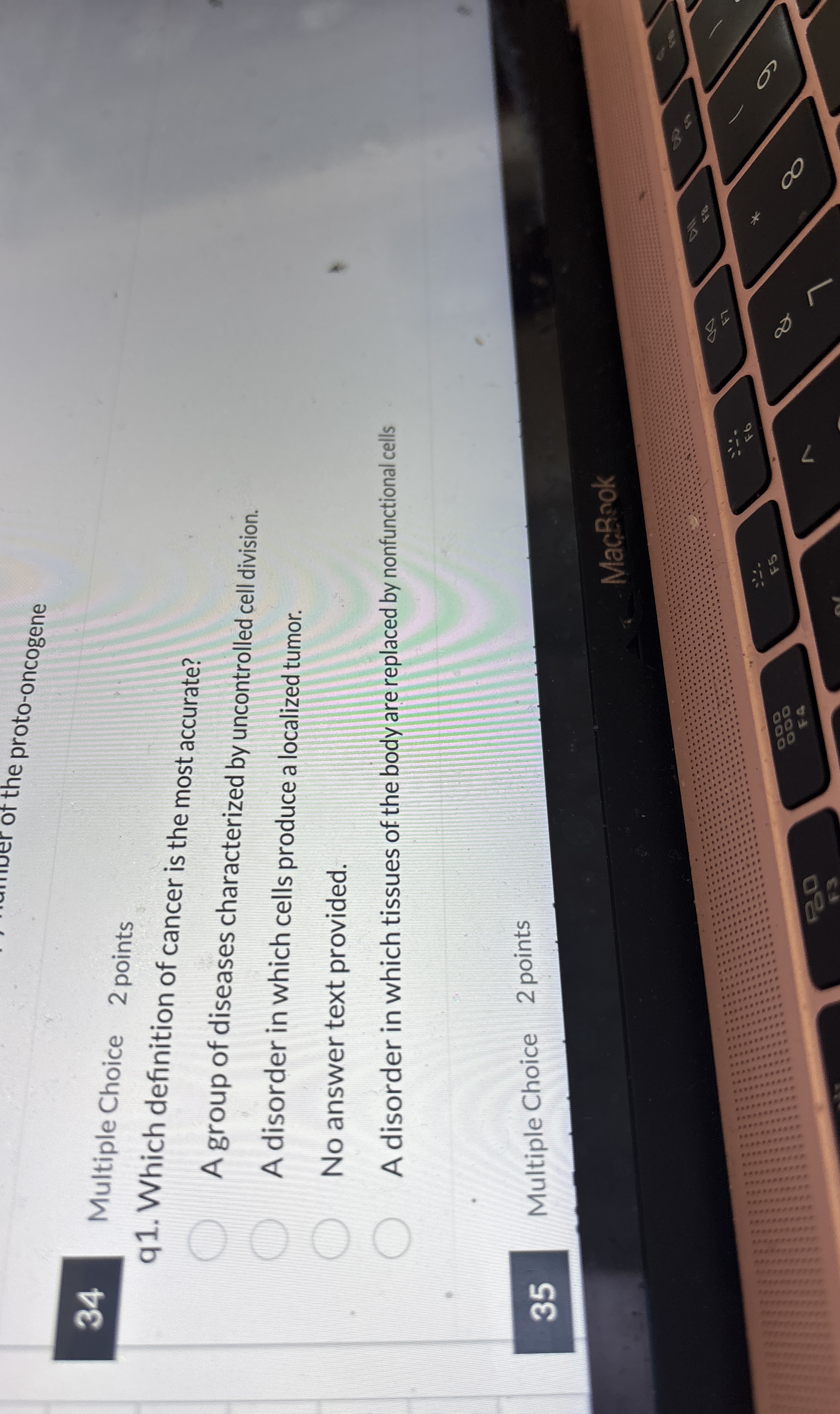 3 4 Multiple Choice 2 points q 1 . Which