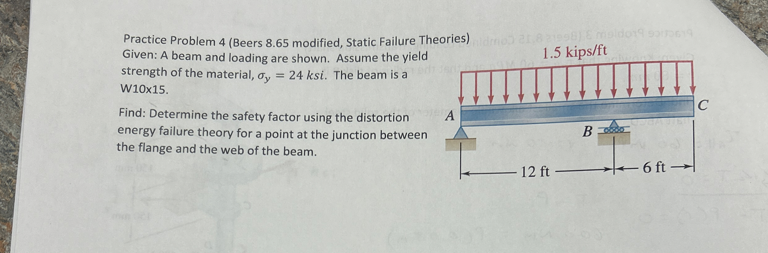 Practice Problem 4 ( Beers 8 . 6 5 modified,