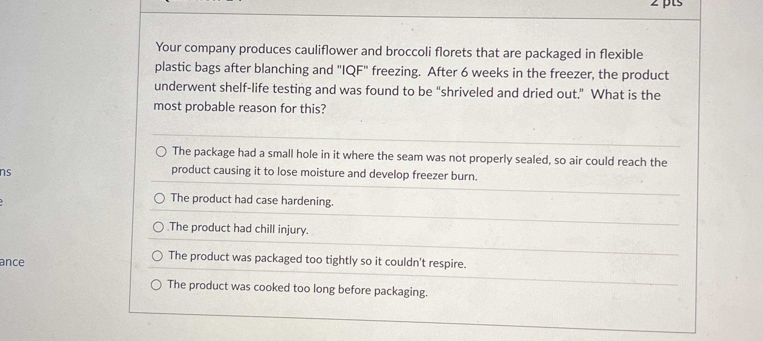 Your company produces cauliflower and broccoli