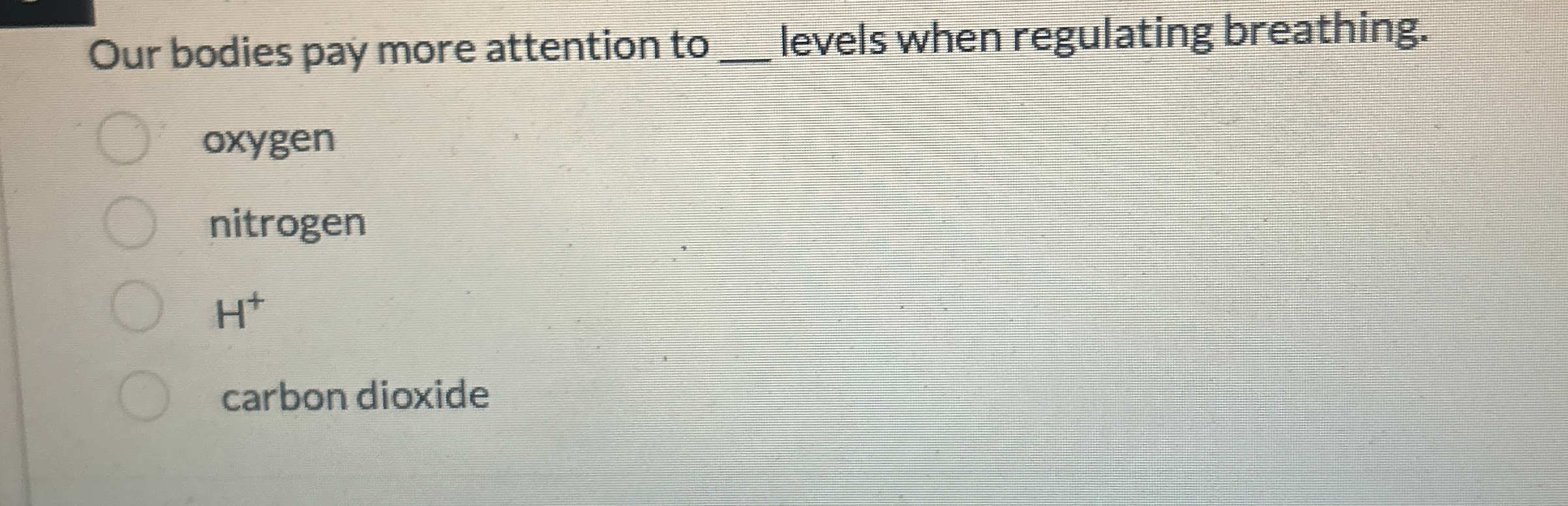 Our bodies pay more attention to q , levels when
