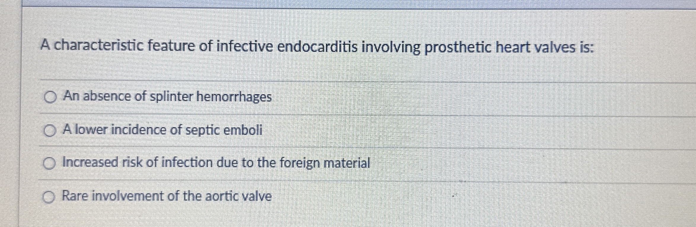 A characteristic feature of infective