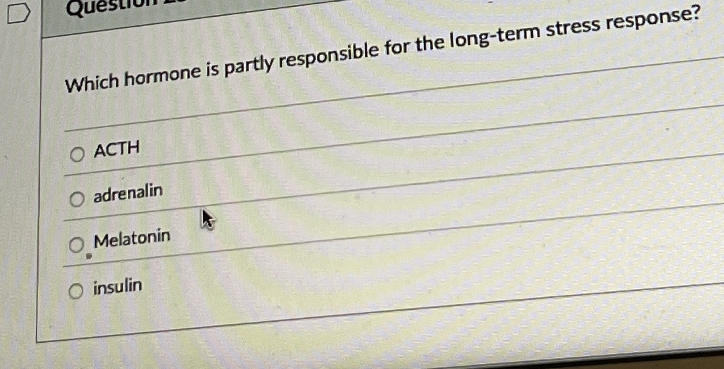 Which hormone is partly responsible for the long