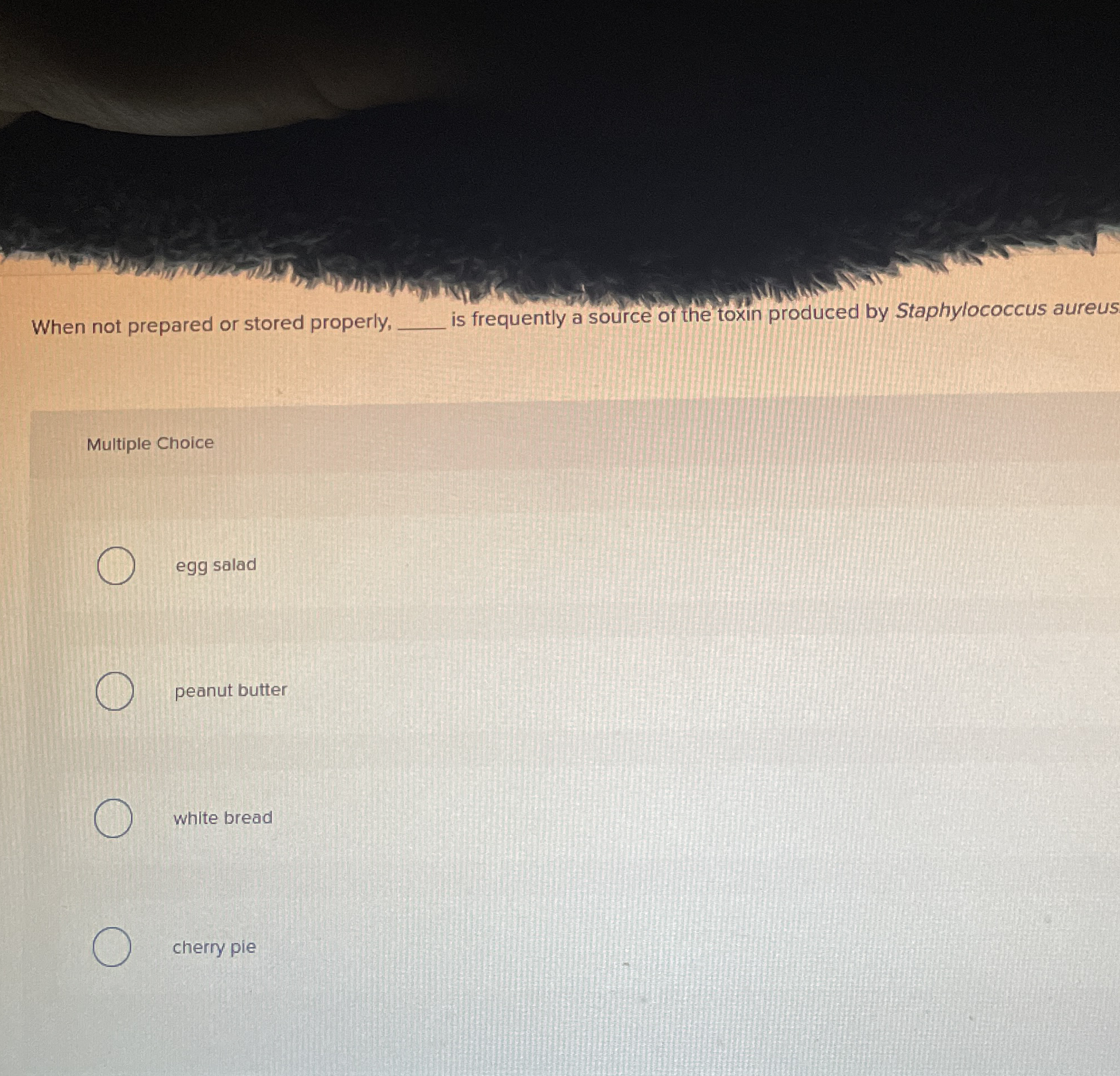 When not prepared or stored properly, is