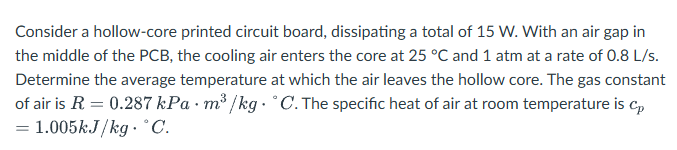 Consider a hollow - core printed circuit board,
