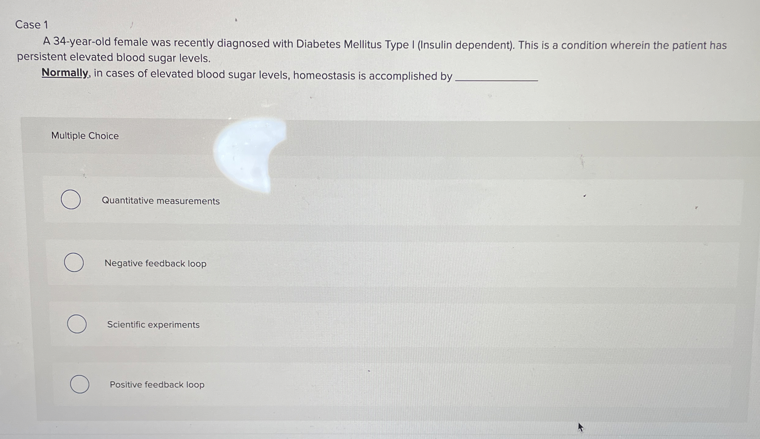 Case 1 A 3 4 - year - old female was recently