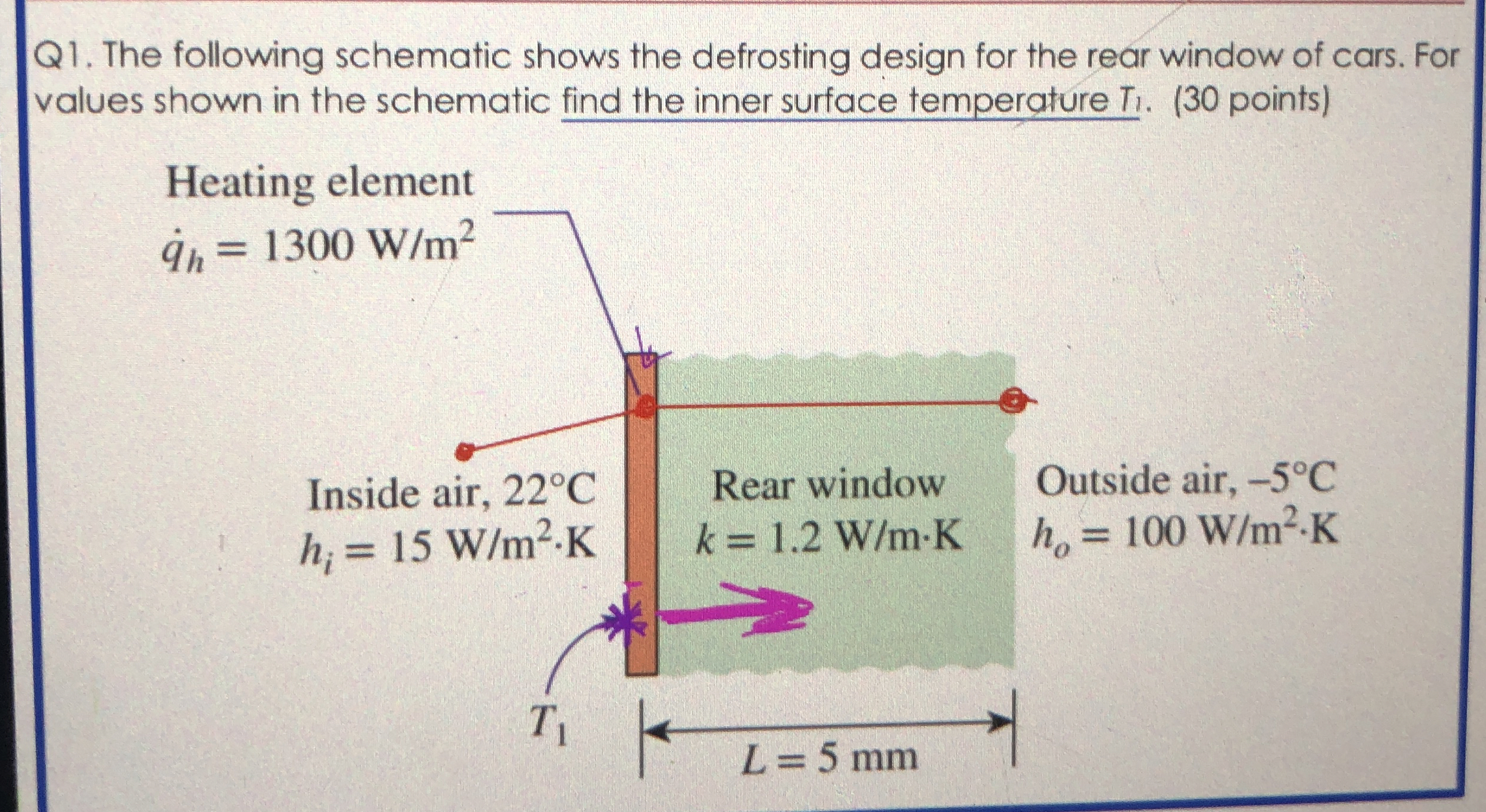 Q 1 . The following schematic shows the