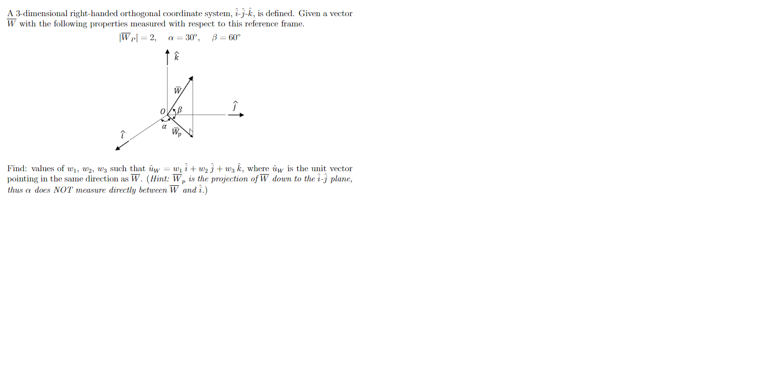 A 3 - dimensional right - handed orthogonal