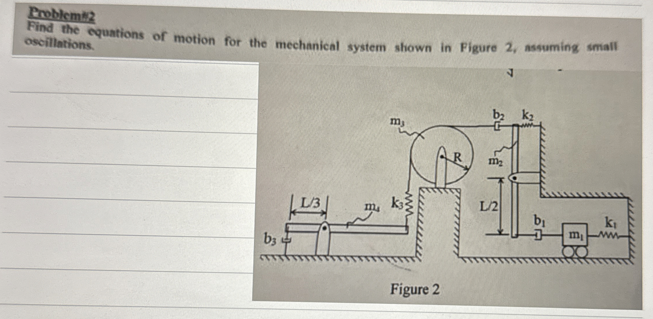 Find the equations of motion for the mechanical