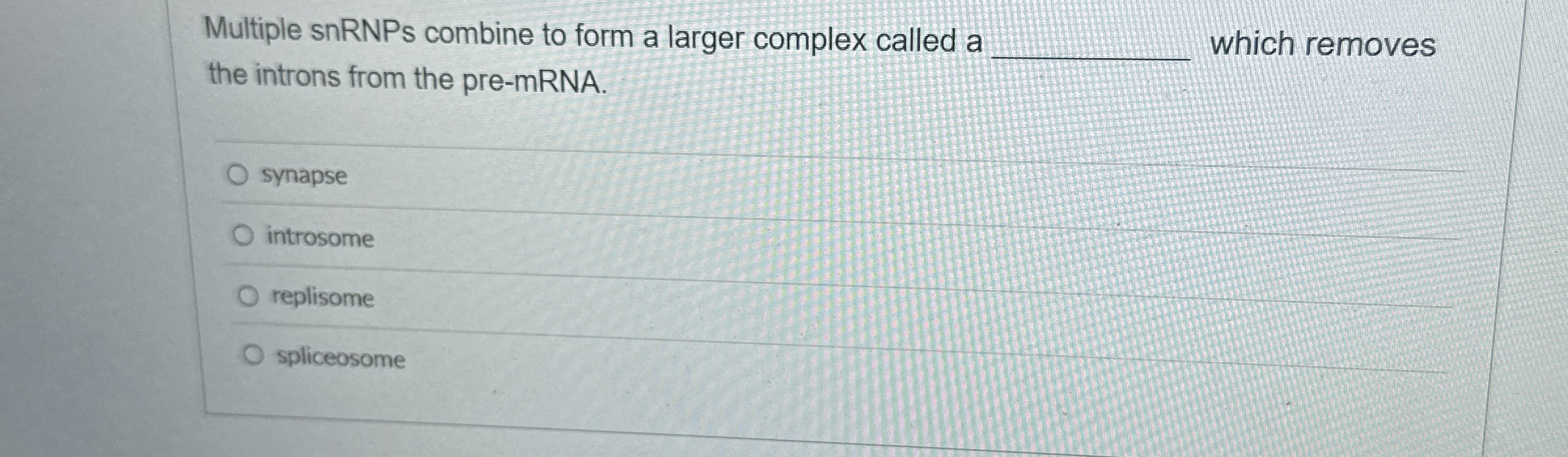 Multiple snRNPs combine to form a larger complex