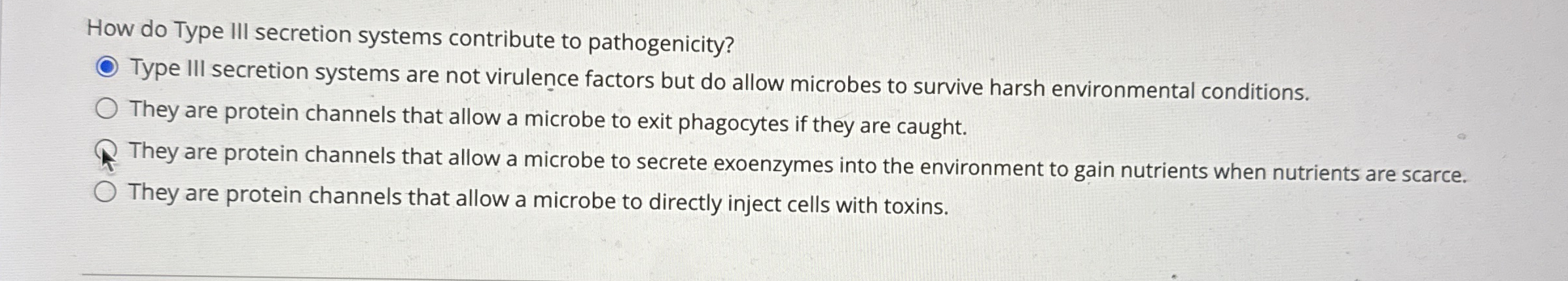 How do Type III secretion systems contribute to