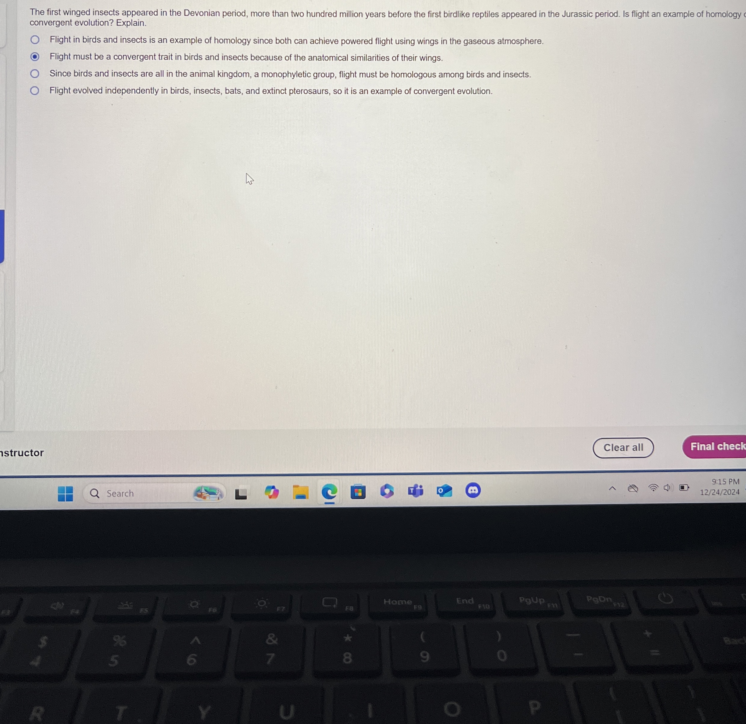 The first winged insects appeared in the Devonian