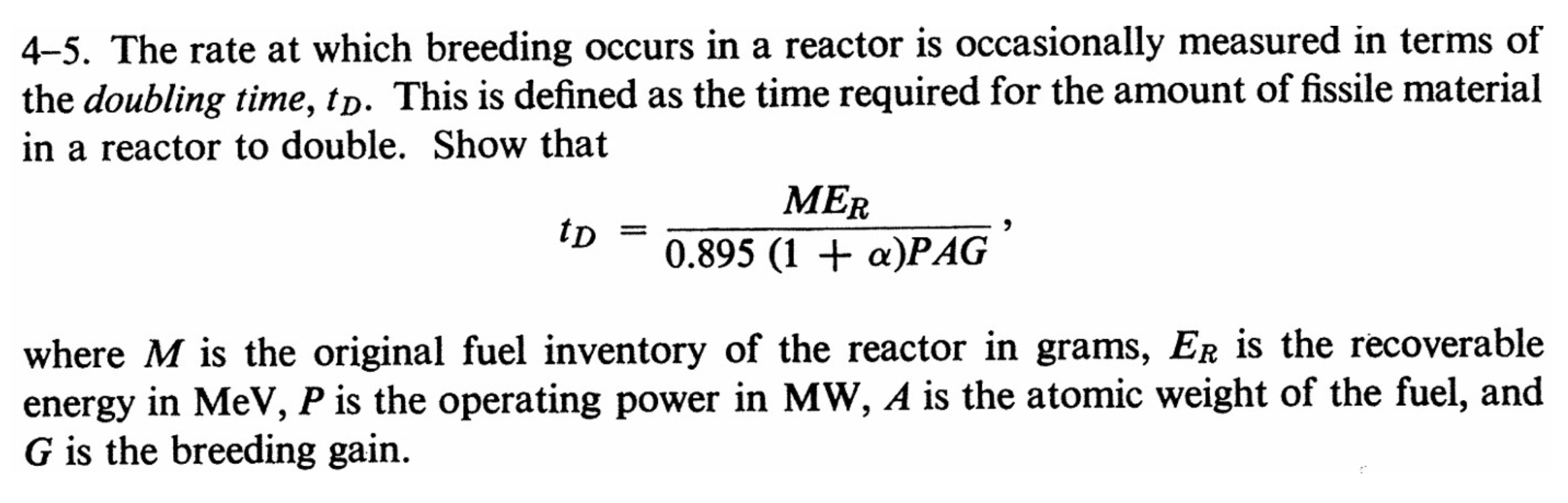 4 - 5 . The rate at which breeding occurs in a