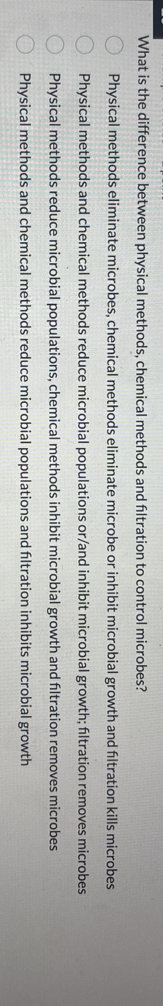 What is the difference between physical methods,