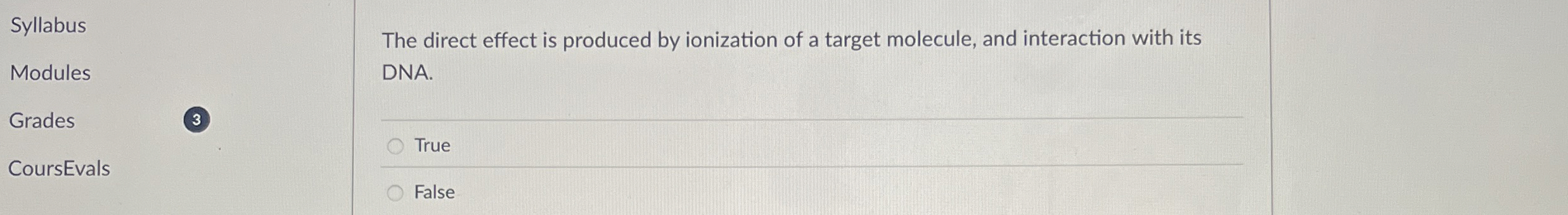 Syllabus Modules Grades CoursEvals The direct