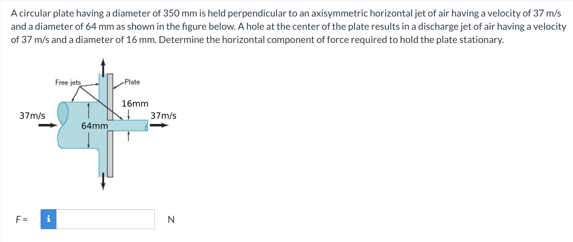 A circular plate having a diameter of 3 5 0 mm is