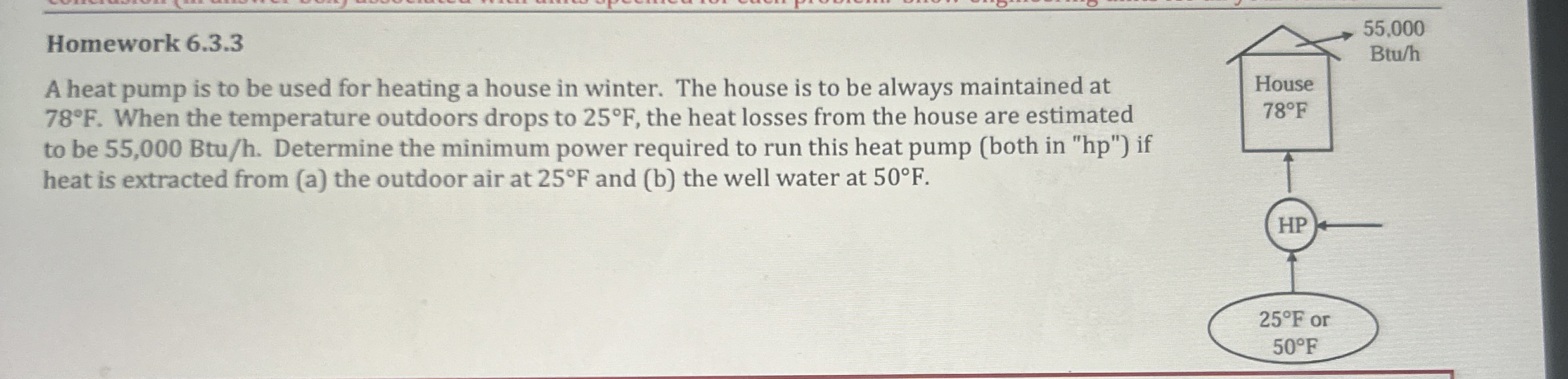Homework 6 . 3 . 3 A heat pump is to be used for