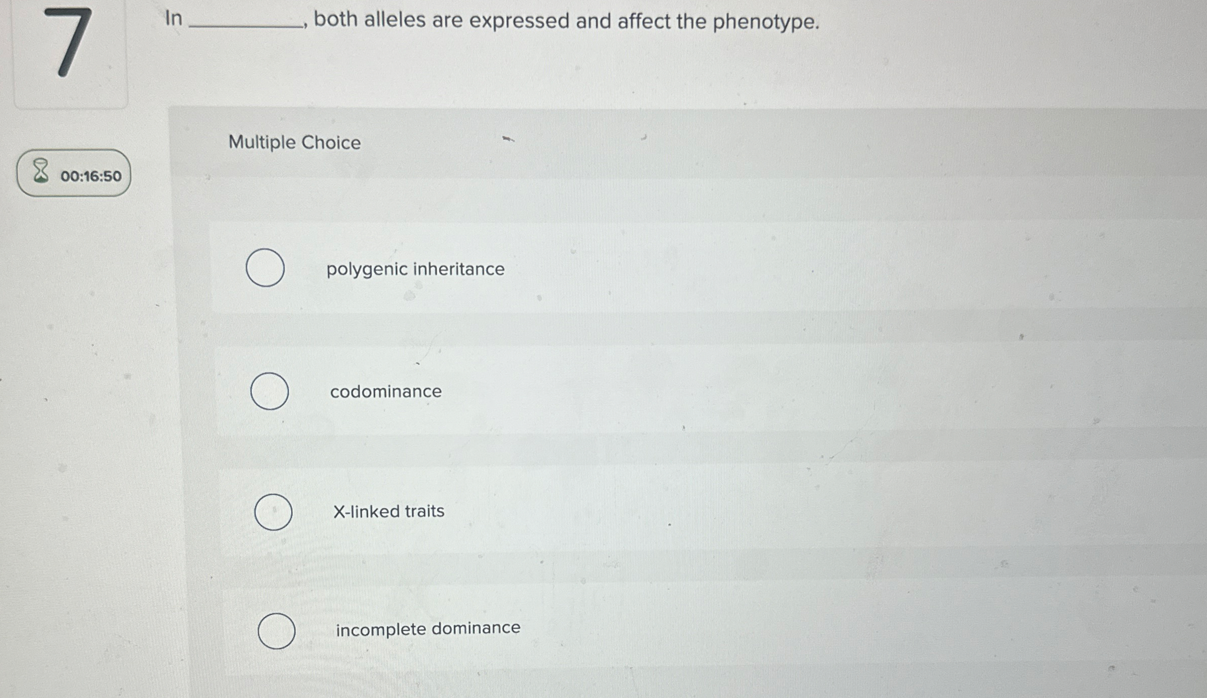 In both alleles are expressed and affect the