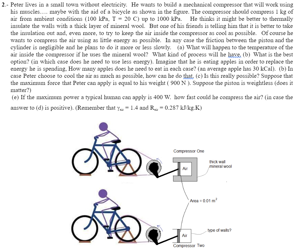 Peter lives in a small town without electricity.