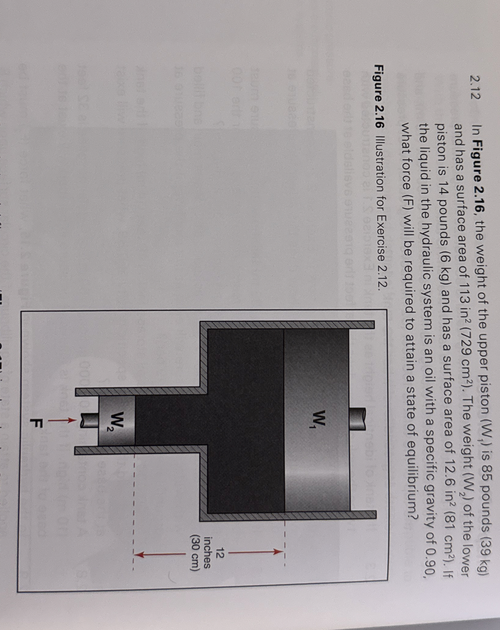 2 . 1 2 In Figure 2 . 1 6 , the weight of the