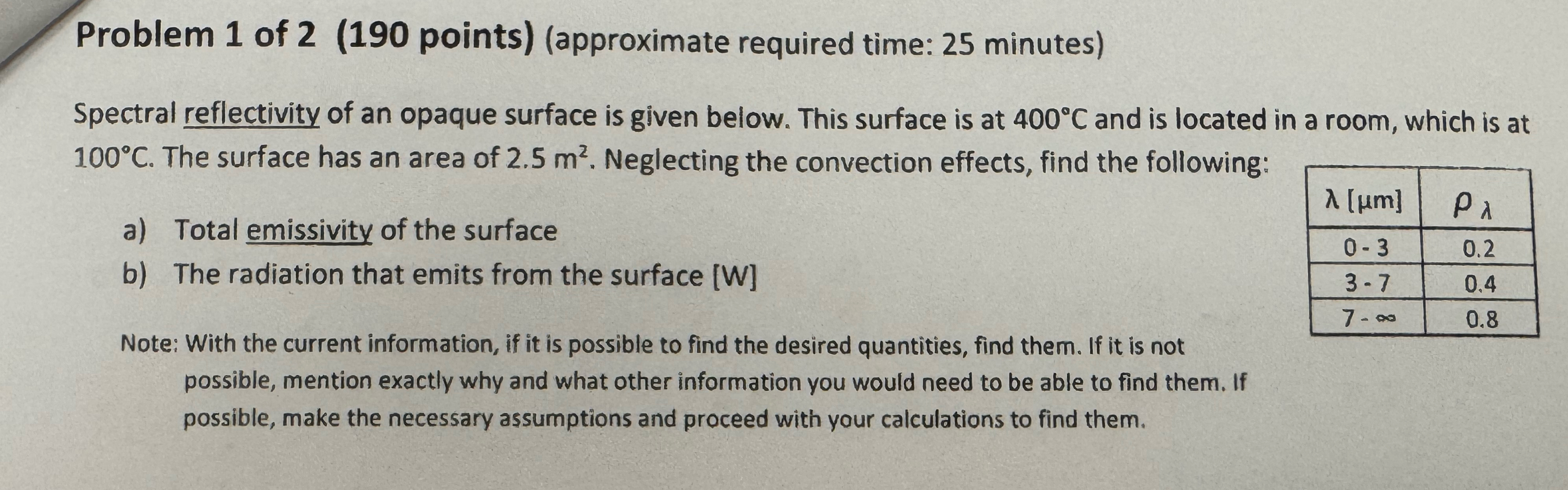 Problem 1 of 2 ( 1 9 0 points ) ( approximate