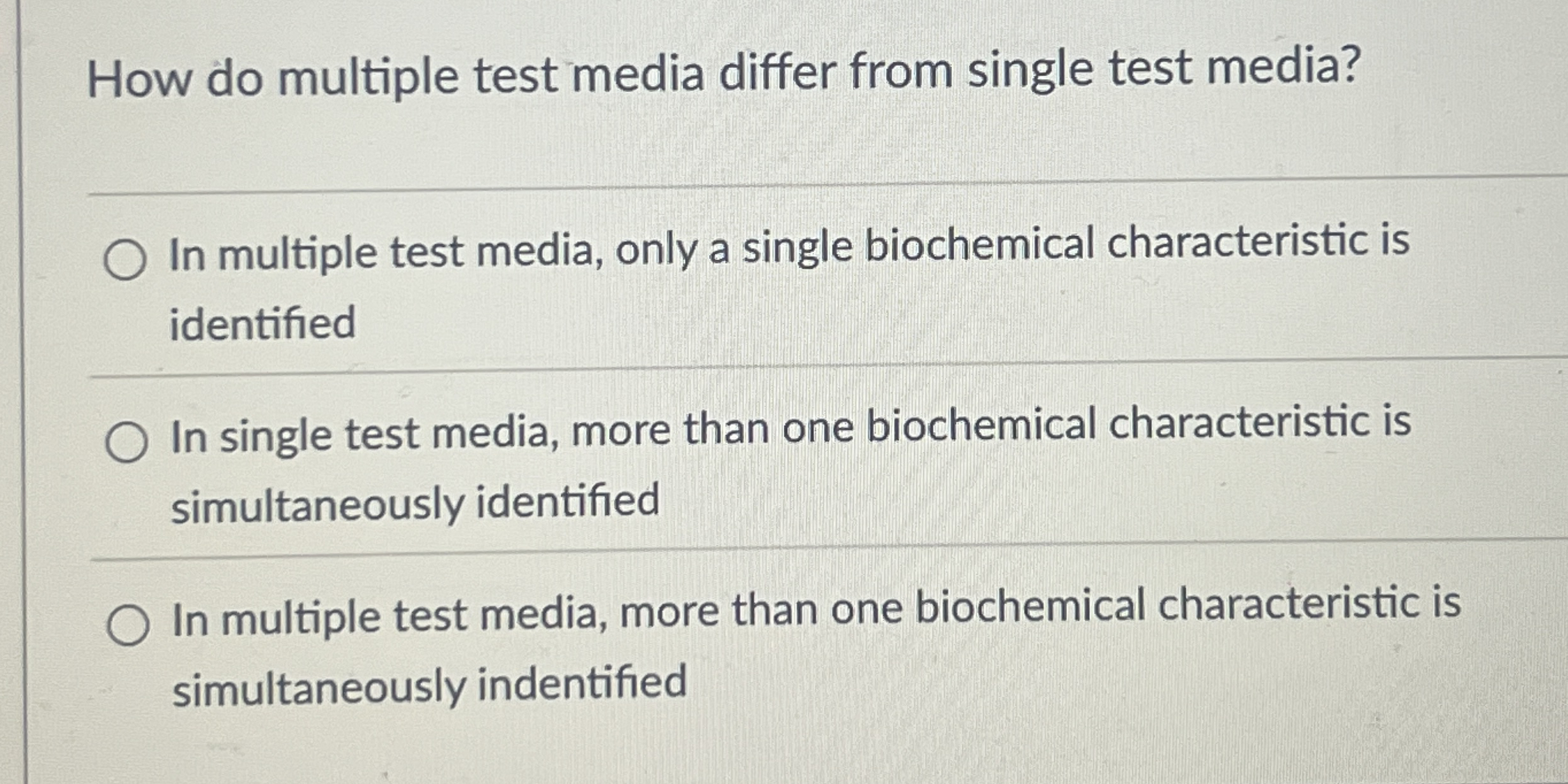How do multiple test media differ from single