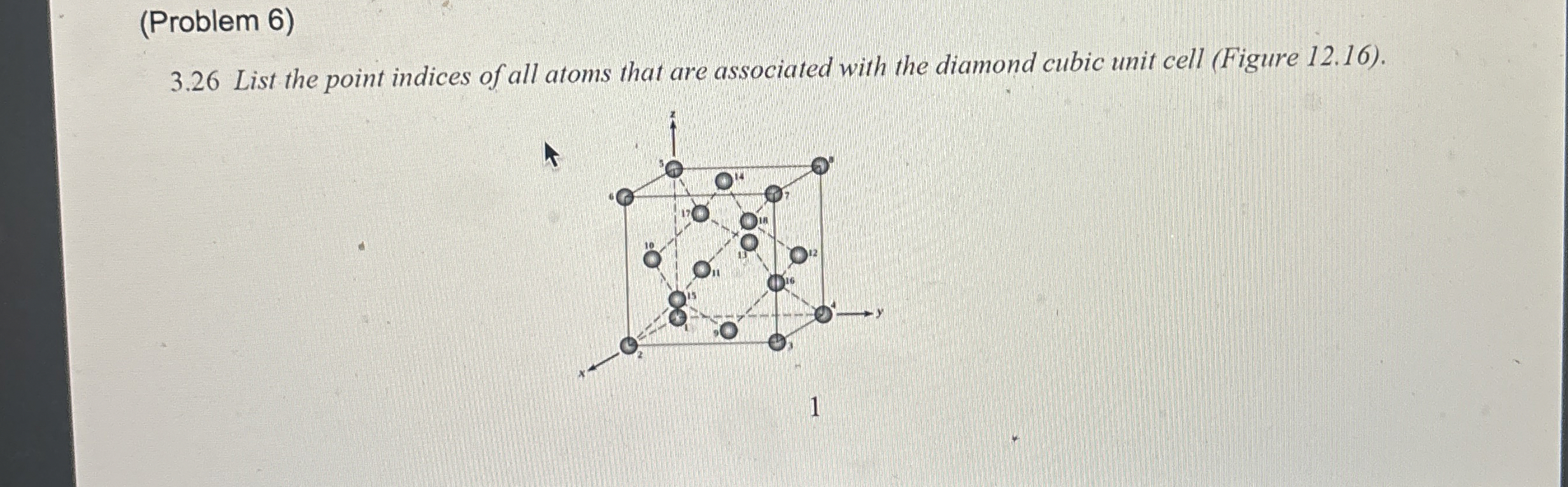 ( Problem 6 ) 3 . 2 6 List the point indices of