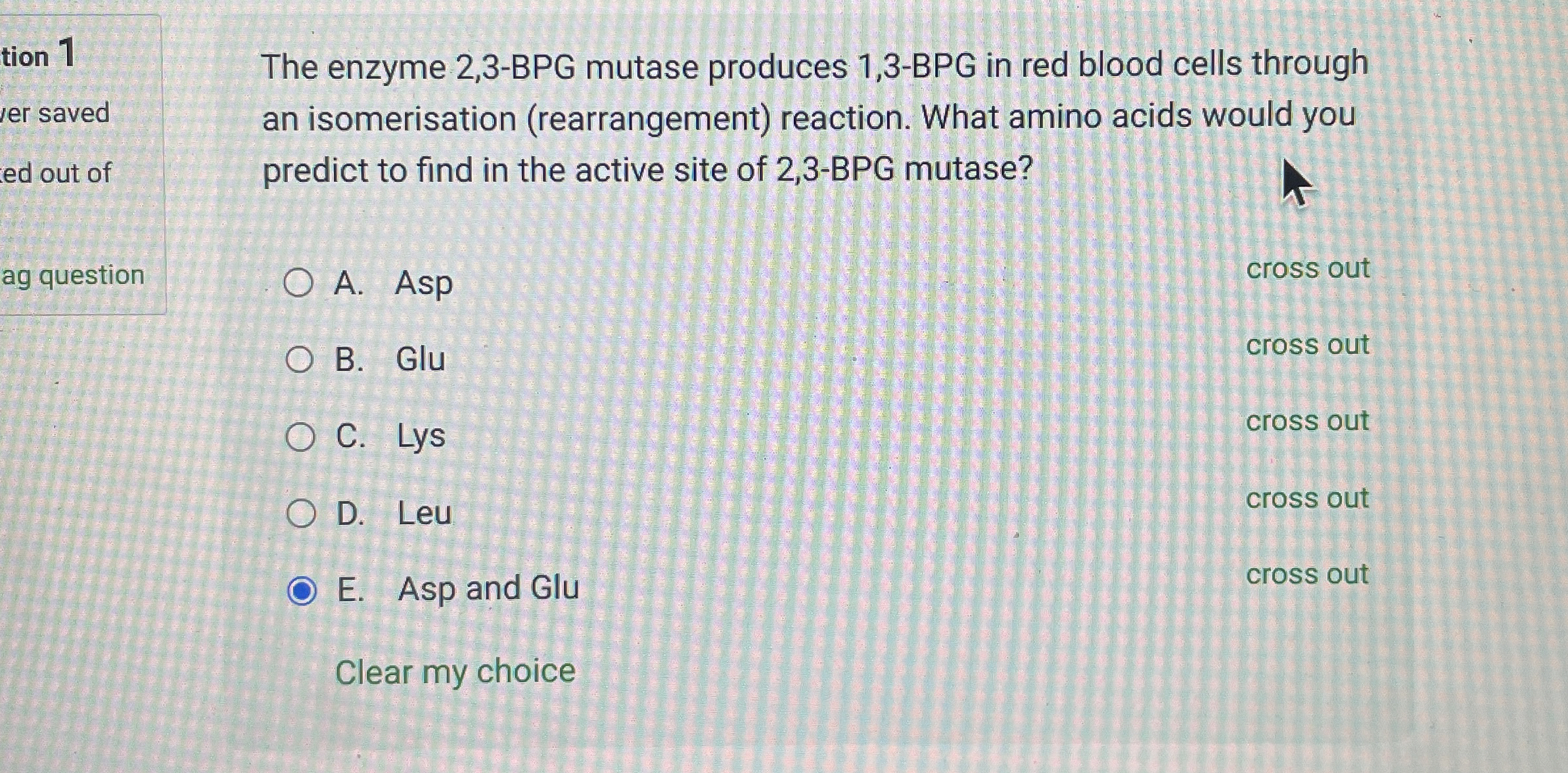 The enzyme 2 , 3 - BPG mutase produces 1 , 3 -