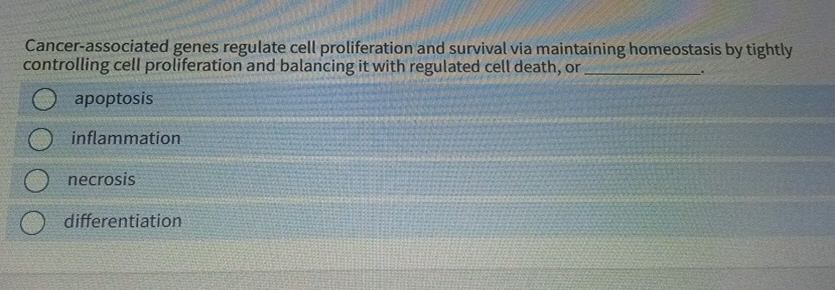 Cancer - associated genes regulate cell