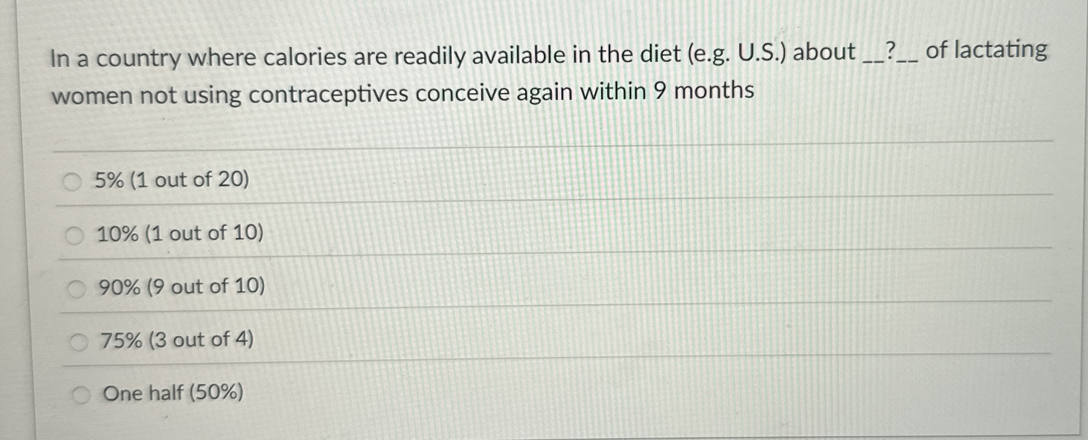 In a country where calories are readily available