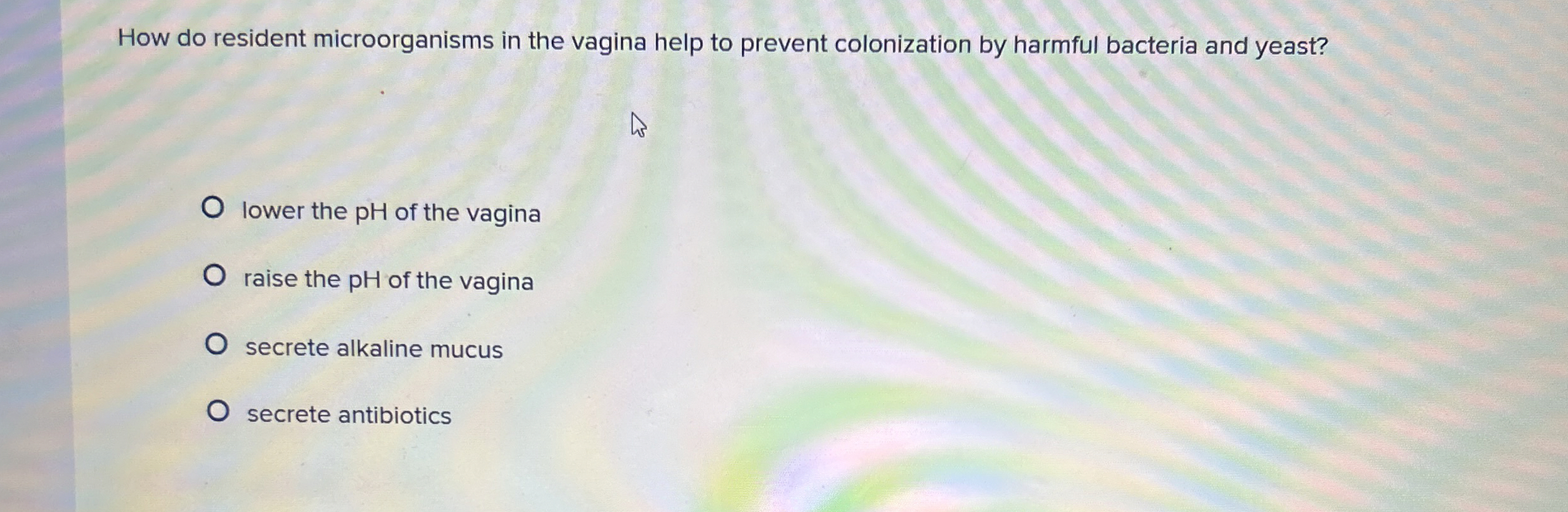 How do resident microorganisms in the vagina help