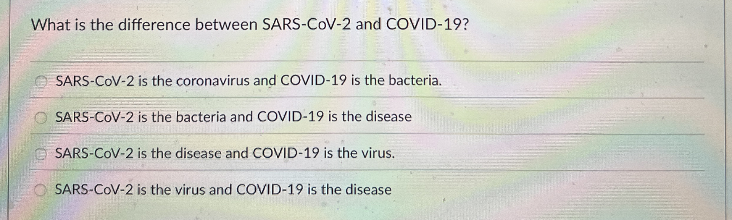 What is the difference between SARS - CoV - 2 and