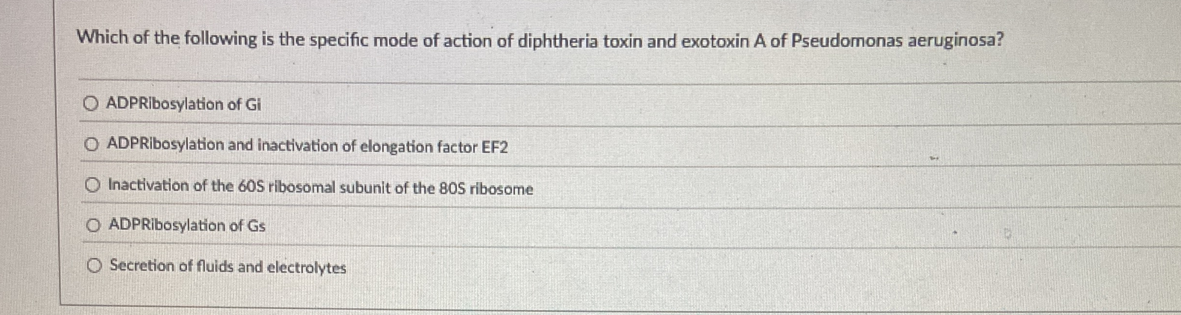 Which of the following is the specific mode of