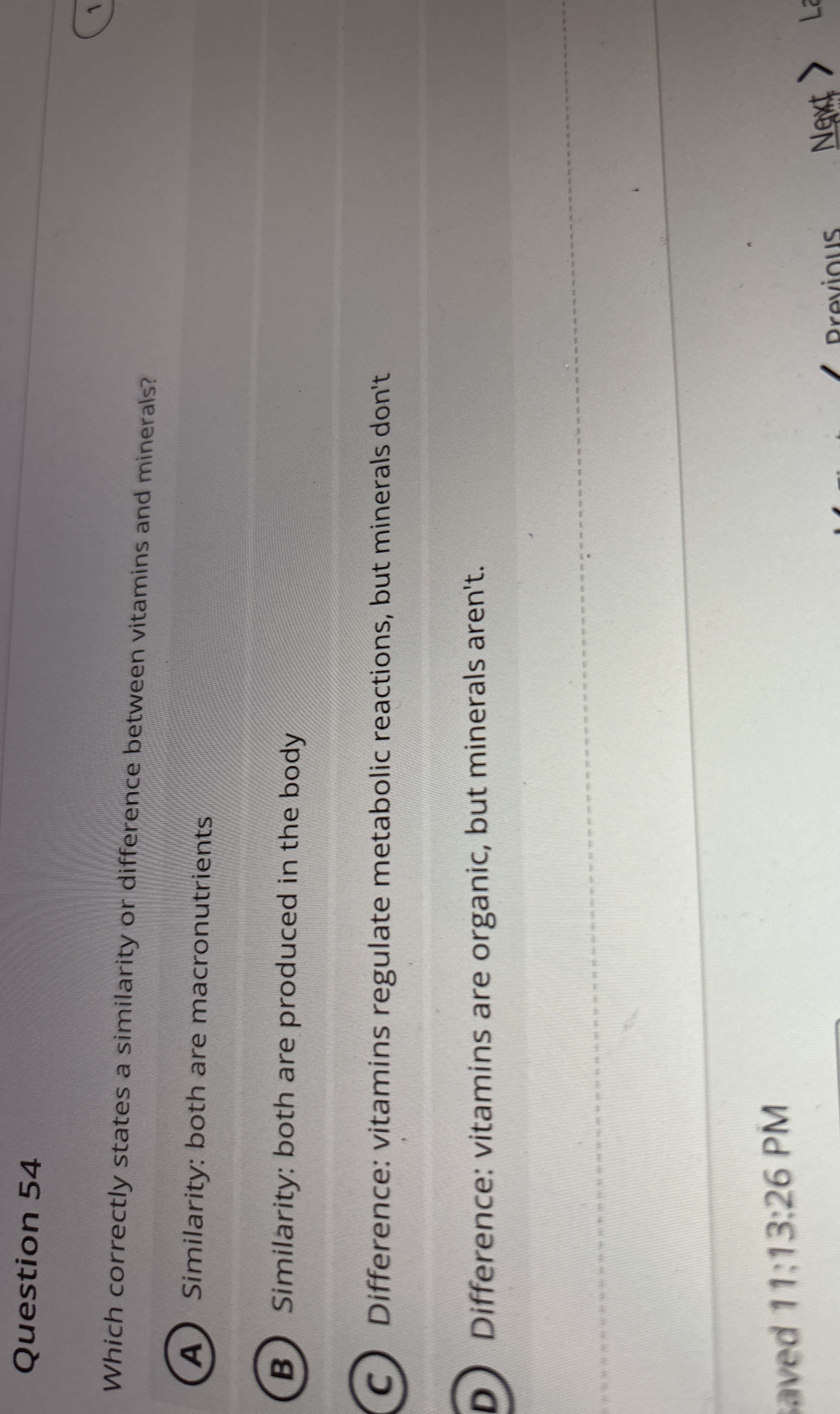 Question 5 4 Which correctly states a similarity