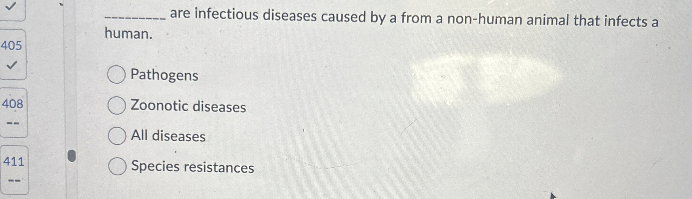 human. are infectious diseases caused by a from a