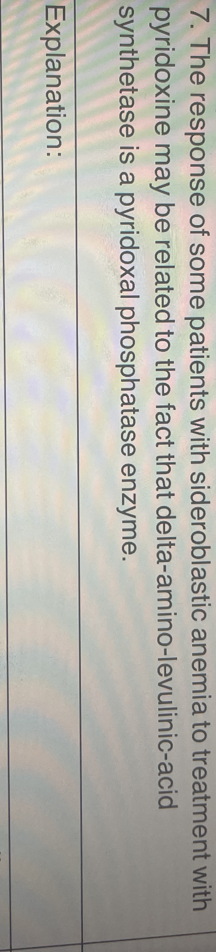 True or flase: The response of some patients with
