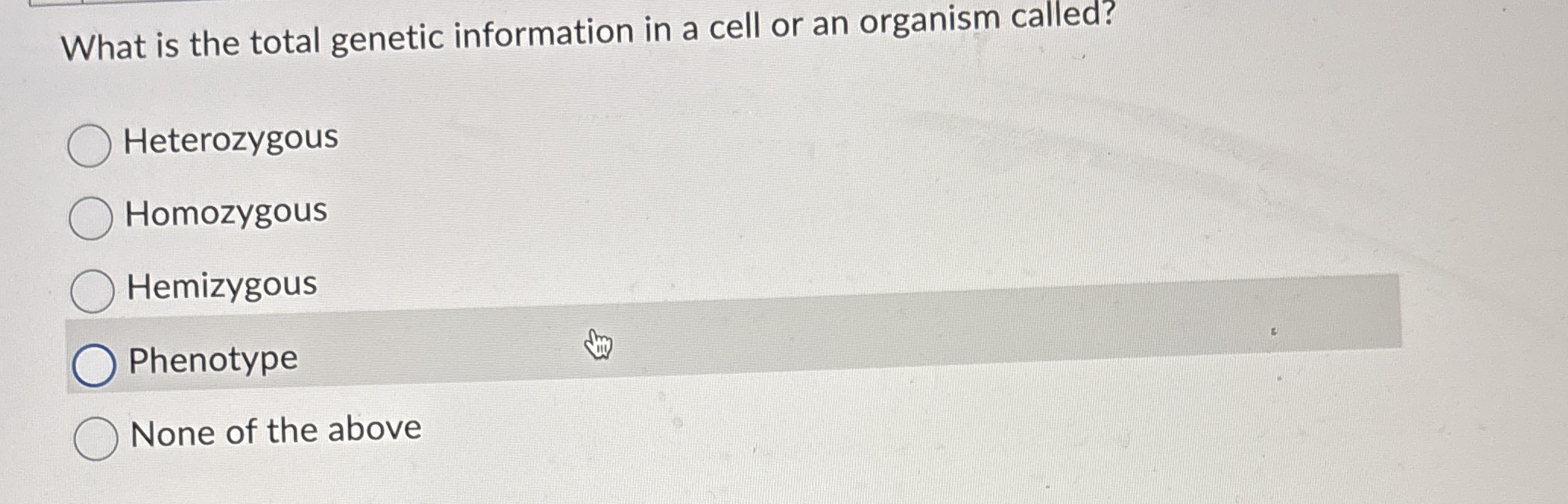 What is the total genetic information in a cell