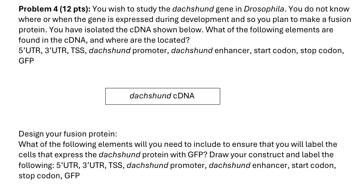 Problem 4 ( 1 2 pts ) : You wish to study the
