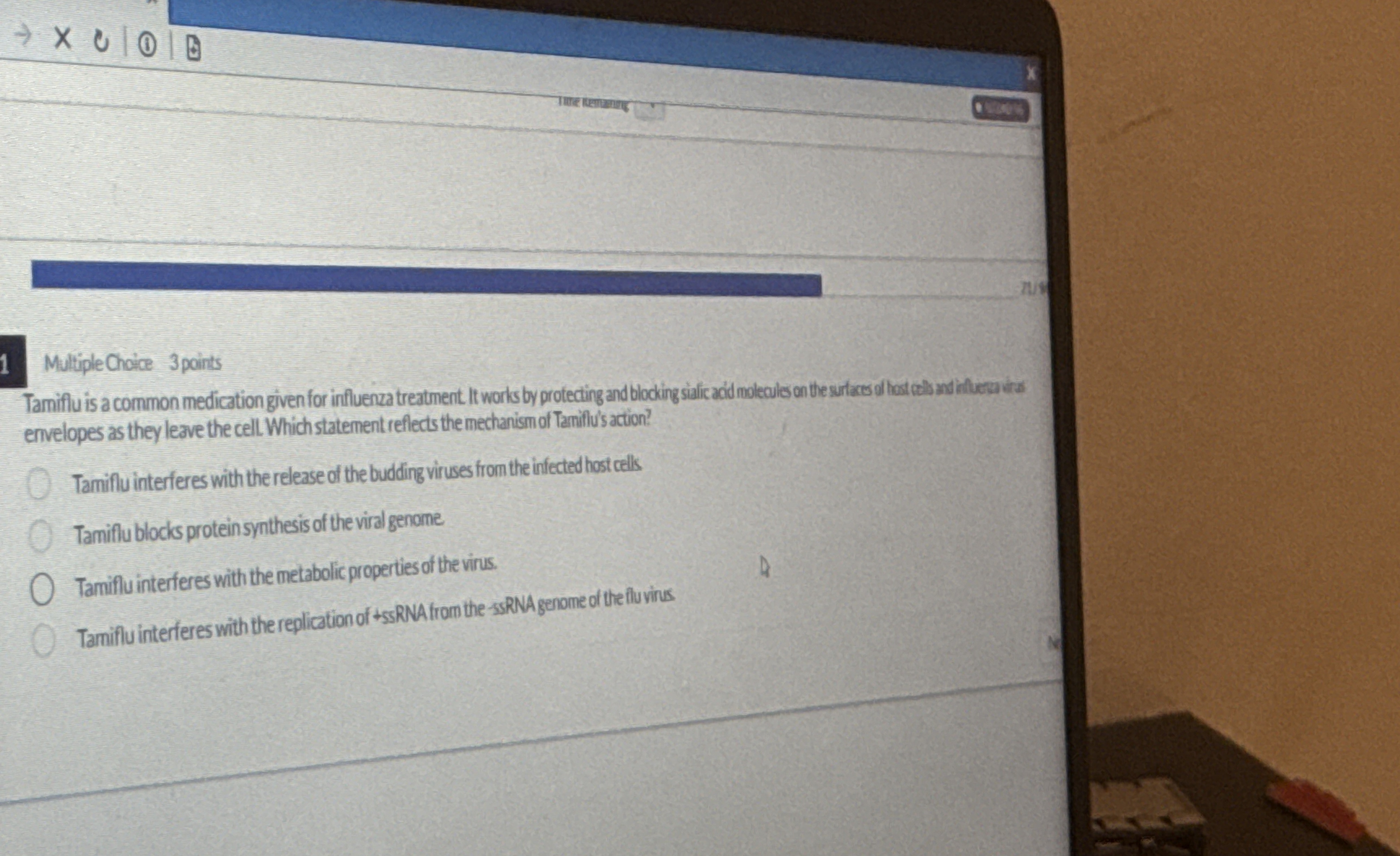 MultipleChaice 3 points ervelopes as they leave