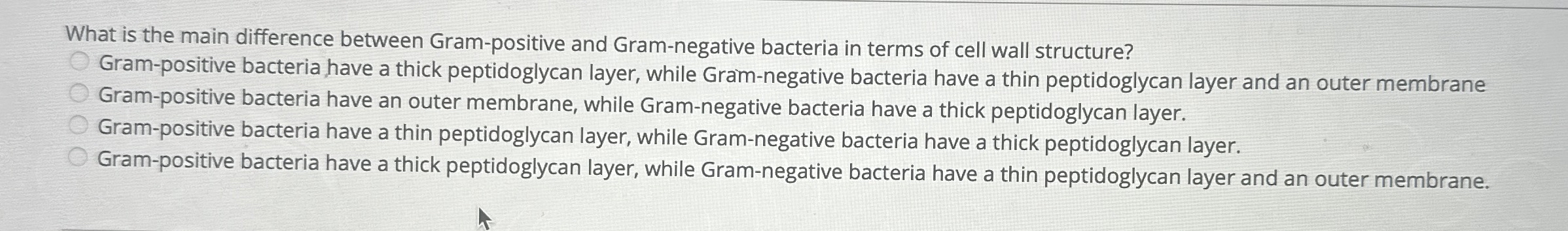 What is the main difference between Gram -