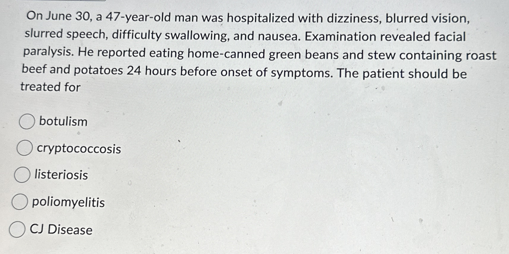 On June 3 0 , a 4 7 - year - old man was