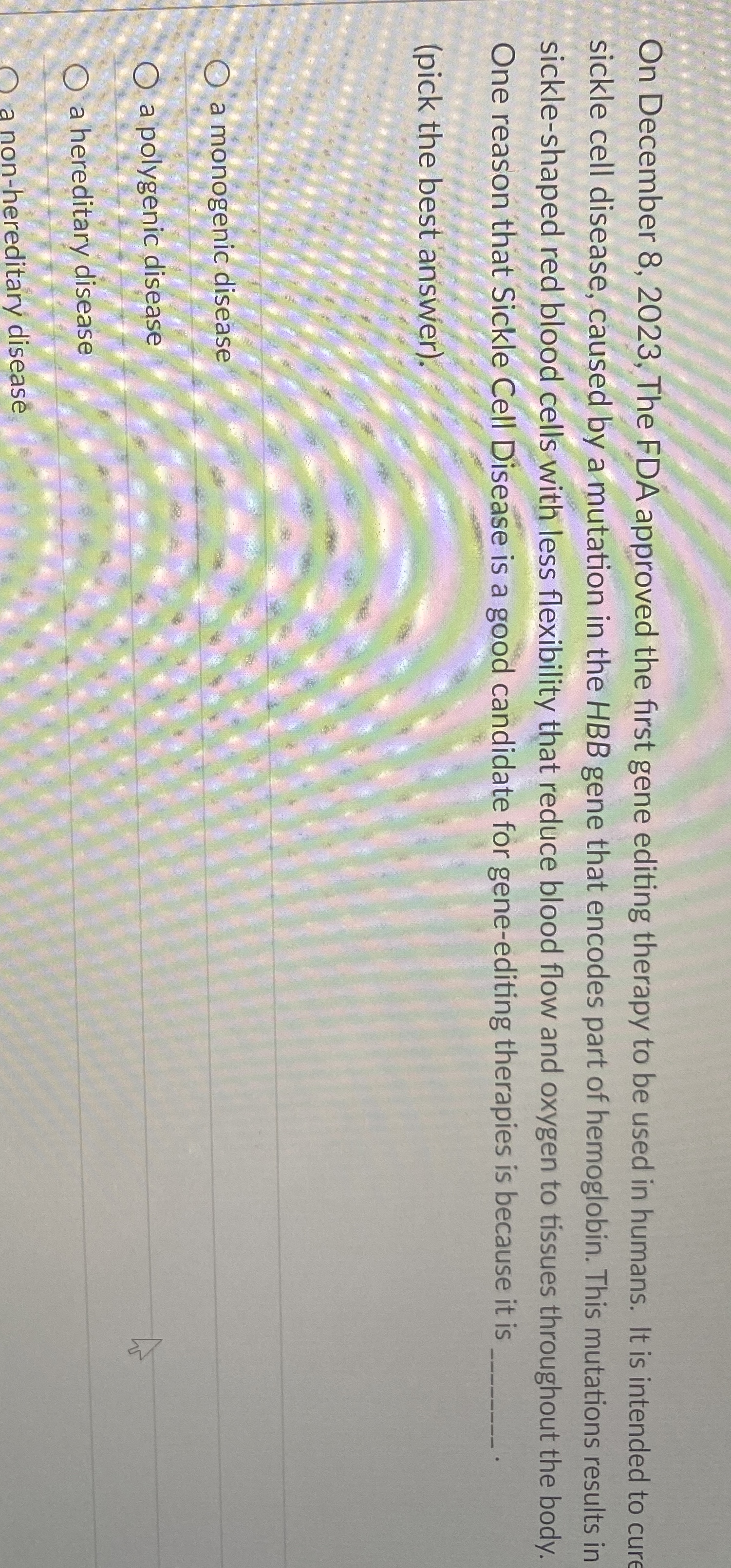 On December 8 , 2 0 2 3 , The FDA approved the