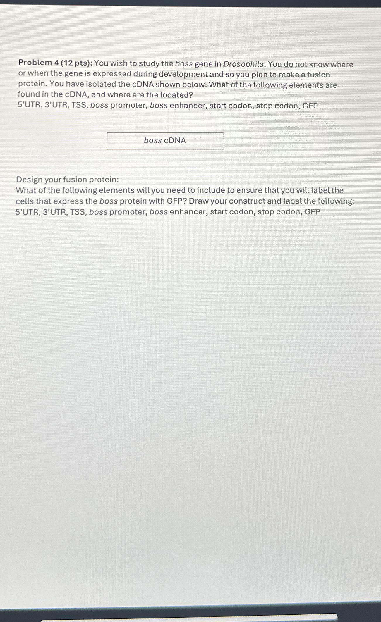 Problem 4 ( 1 2 pts ) : You wish to study the