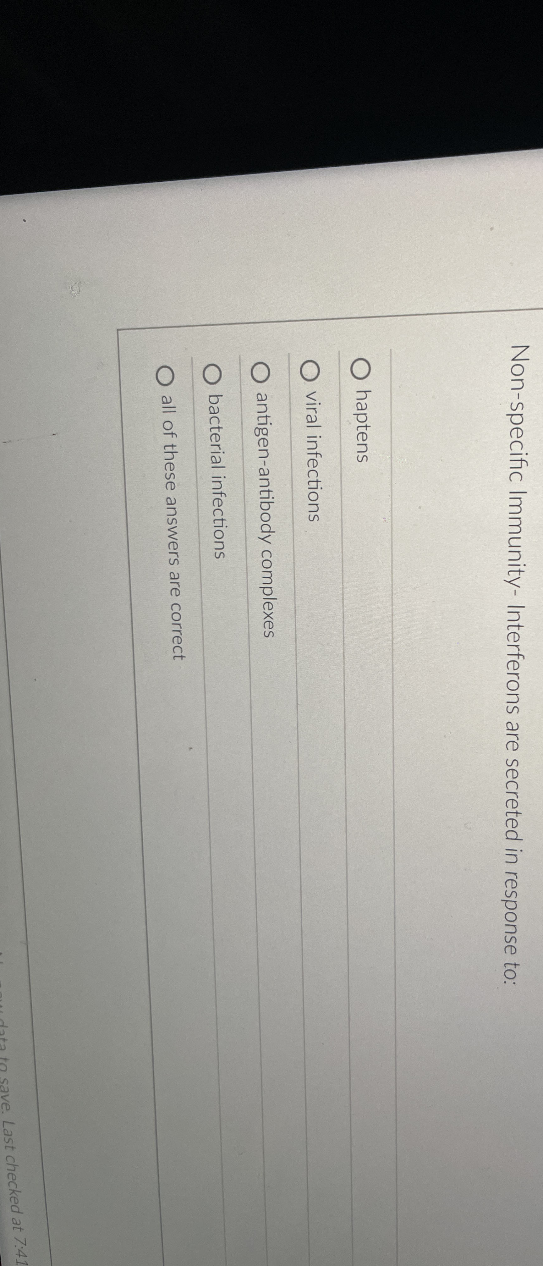Non - specific Immunity - Interferons are